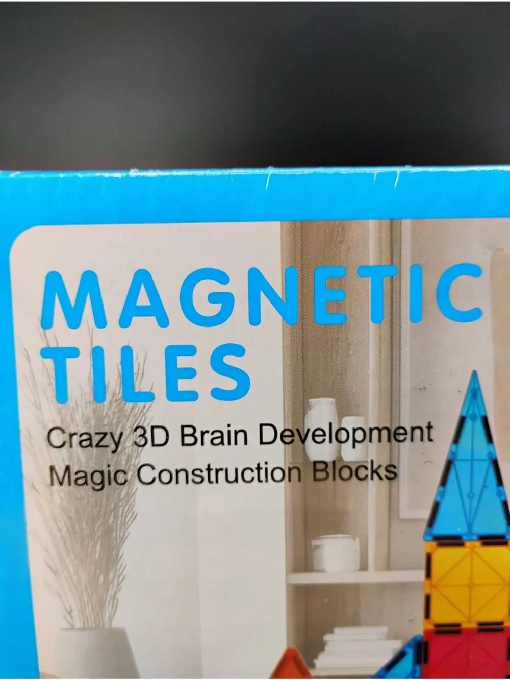 Magnetic Tiles 40-Piece Set 3D Brain Development Construction Blocks